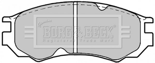 BORG & BECK stabdžių trinkelių rinkinys, diskinis stabdys BBP1189